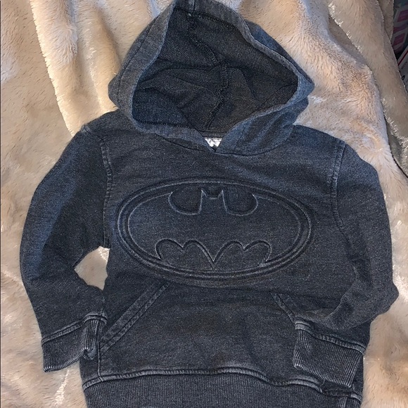 Batman Other - “Boy Wonder Batman” Distressed Black Sweatshirt